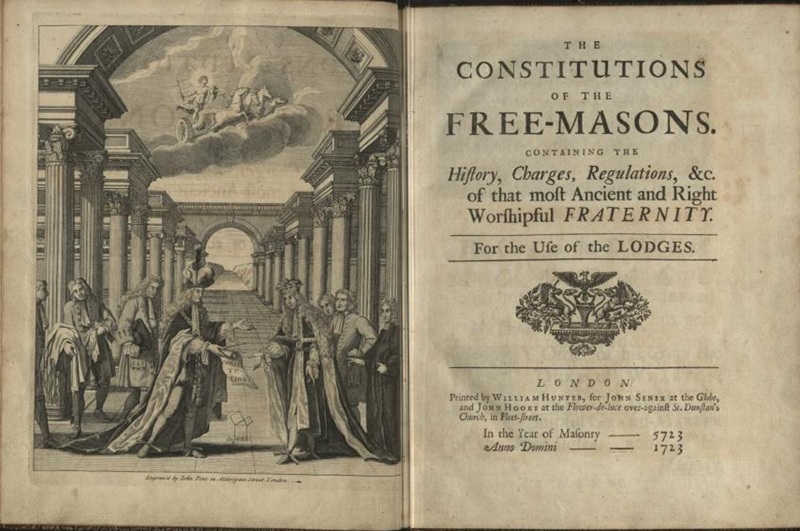 The Constitutions of the Free-Masons, 1. Ausgabe, 1723