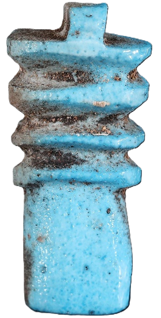 Djed-Pfeiler-Amulett in Form der Wirbelsäule