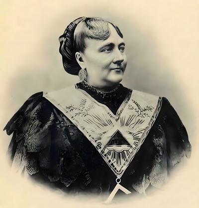 Maria Deraismes als Stuhlmeisterin
